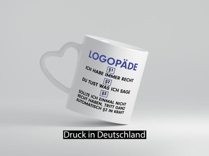 Ich habe immer Recht Logopäde | Sprachtherapie v2 lustig Humor Geschenkidee