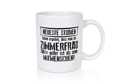 Neuste Studien: Zimmerfrau| Holzbau | Handwerkerin Geschenkidee Humor Tasse