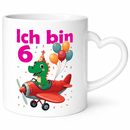 6. Geburtstag | 6 Jahre Drache Flugzeug Geschenk Geschenkidee lustiger Spruch