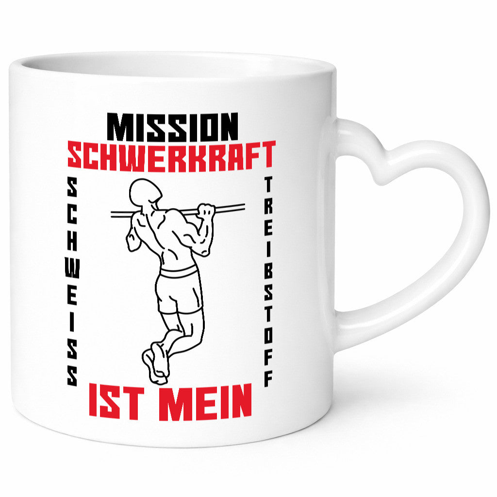Mission Schwerkraft | Klimmzug Schweiß Bodybuilder Geschenk Humor Geschenkidee
