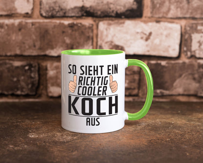 Richtig Cooler Koch | Chefkoch Humor Arbeit Kollegen Büro Geschenkidee Tasse