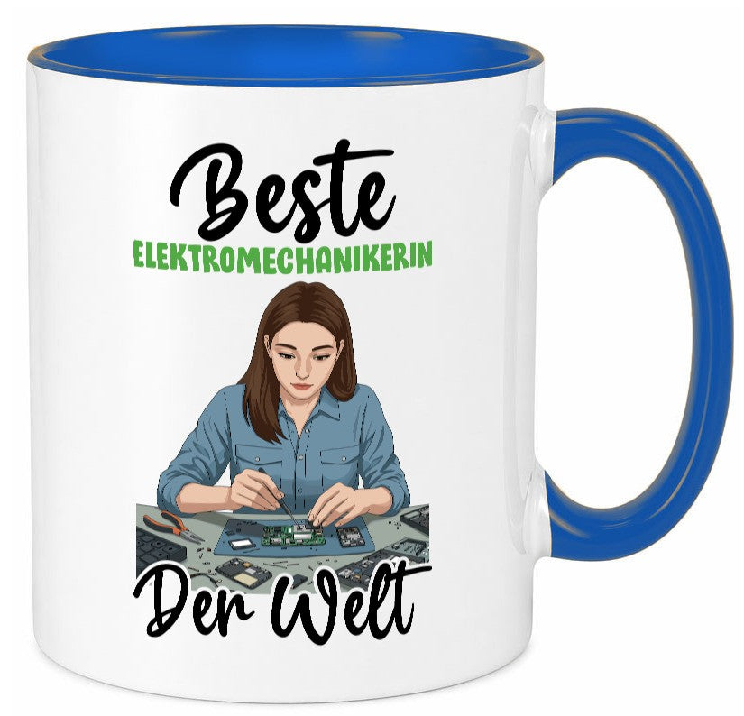 Beste Elektromechanikerin | Mechanikerin v2 Geschenkidee Humor Tasse