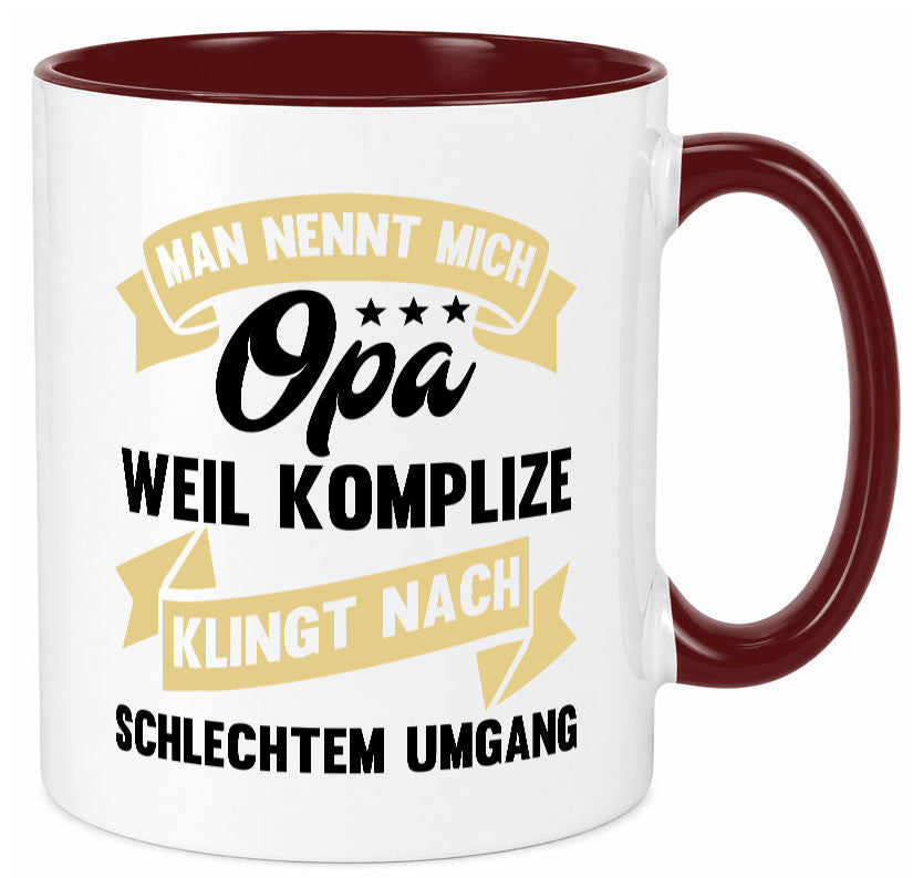 Man nennt mich Opa | Bester der Welt Humor Familie Geschenkidee Tasse