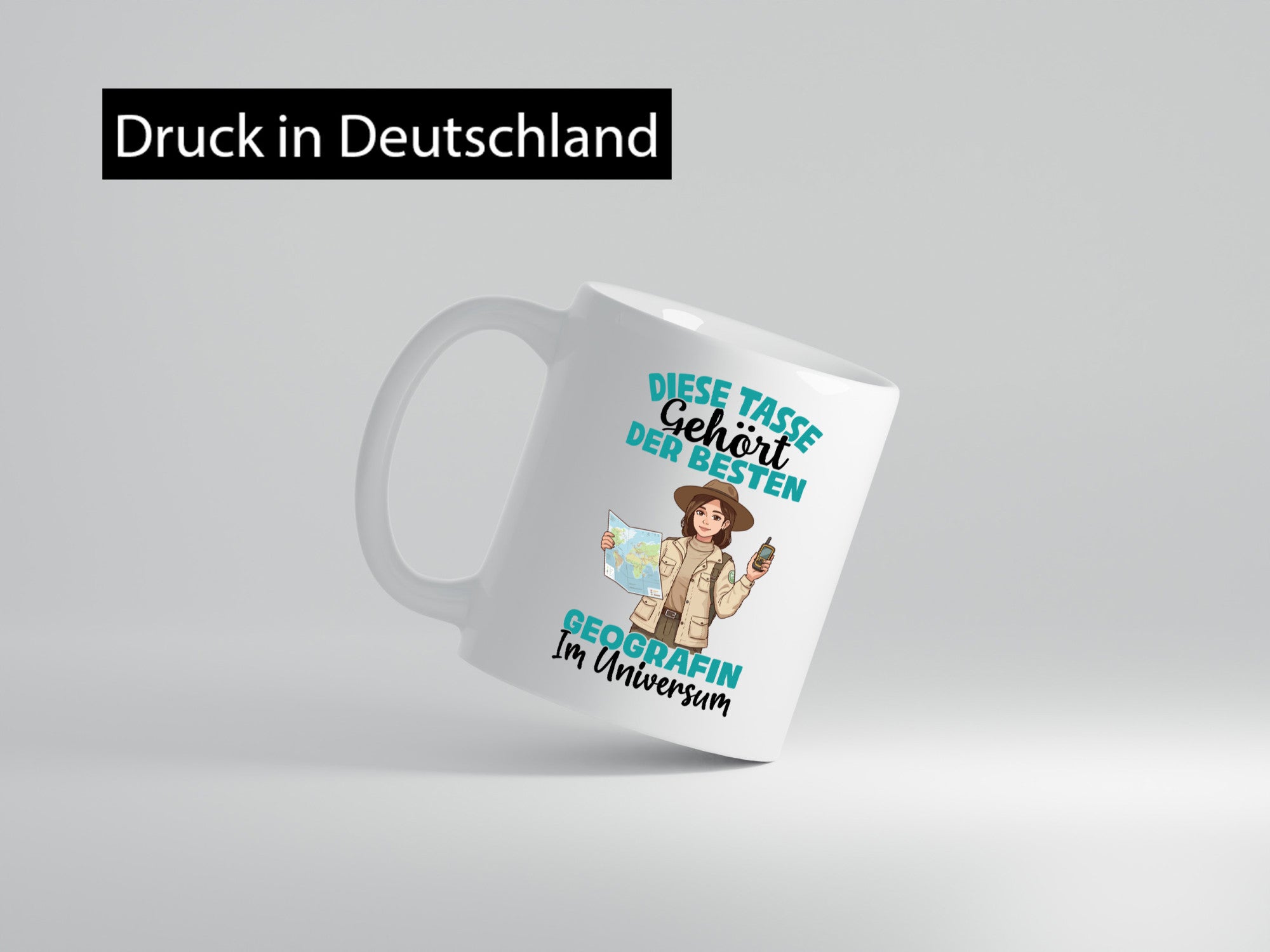 Im Universum: Geografin | Geografie Geschenkidee Humor Tasse