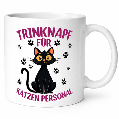Katzen Personal | Katzenbesitzer Tasse Katze Humor vl5 lustiger Spruch Geschenk