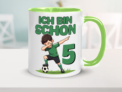 5. Geburtstag | 5 Jahre Fußballer lustiger Spruch Geschenk Geschenkidee Tasse