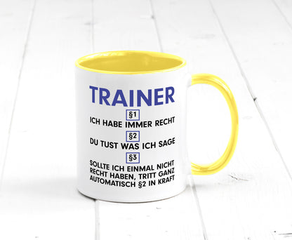 Ich habe immer Recht Trainer | Verein Sport v2 lustig Humor Geschenkidee