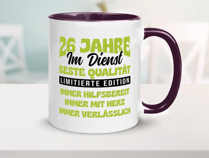 26 Jahre im Dienst | Jubiläum Arbeit v4 Geschenk Kollegen Büro lustiger Spruch