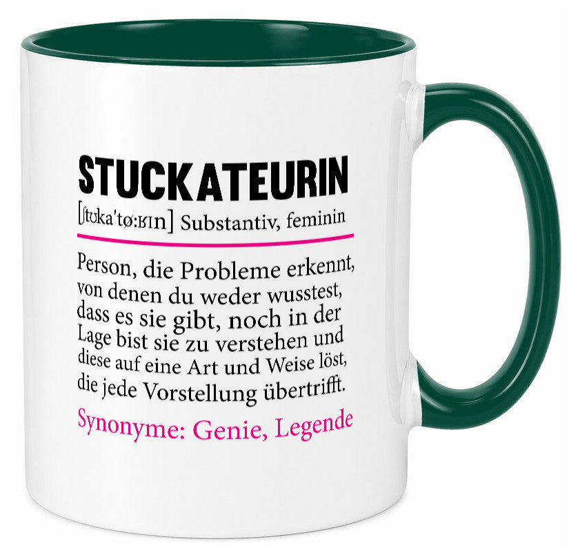 Stuckateurin | Innenausbau Beruf Humor Spruch Arbeit Kollegen Büro Geschenkidee