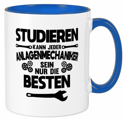 Nur die besten werden Anlagenmechaniker Humor Geschenkidee Tasse