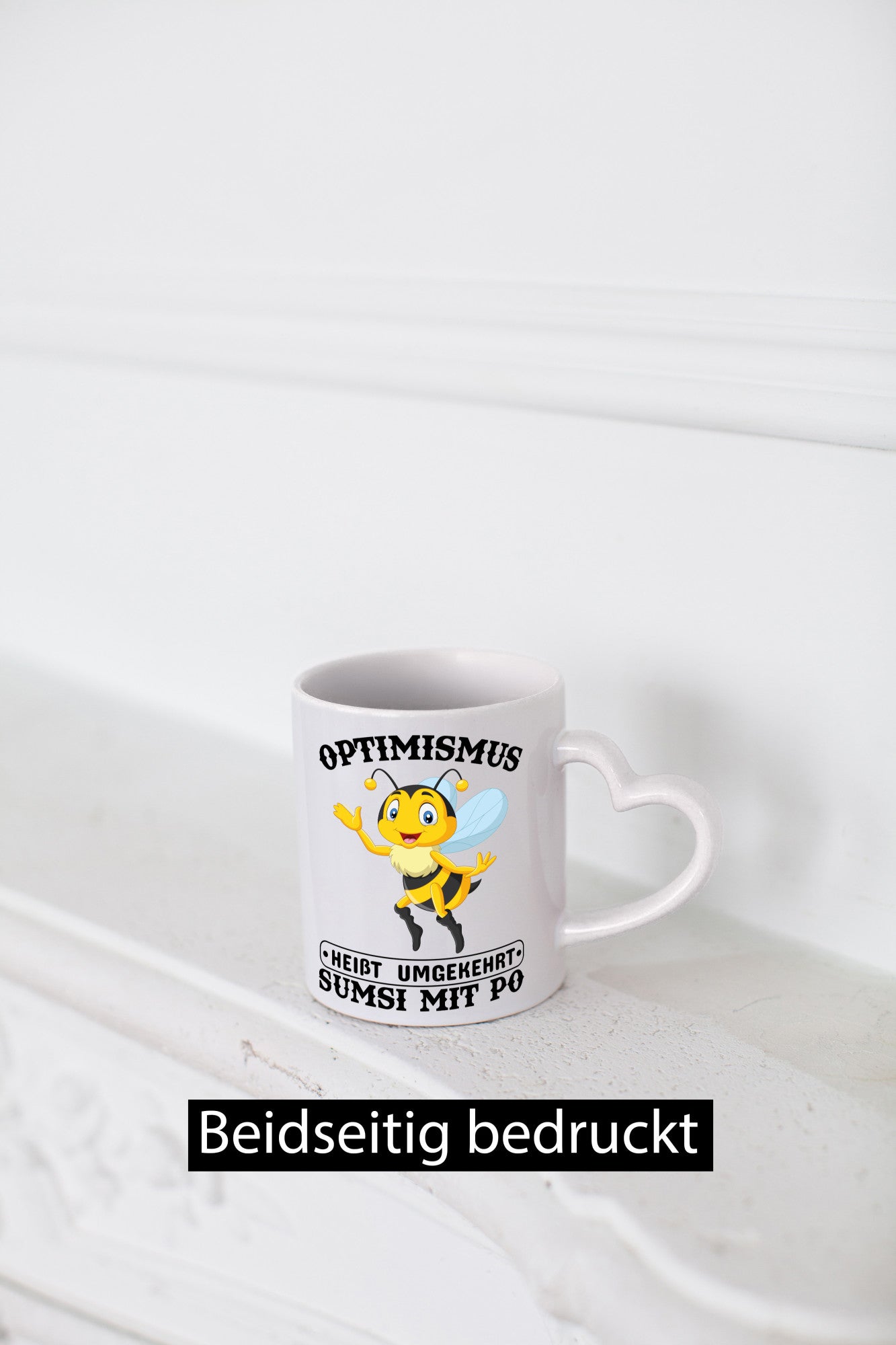 Optimismus umgekehrt Geschenkidee Humor Tasse