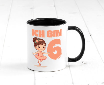 6 Geburtstag | Jahre Ballerina Mädchen Ballet lustig Geschenkidee Geschenk Tasse