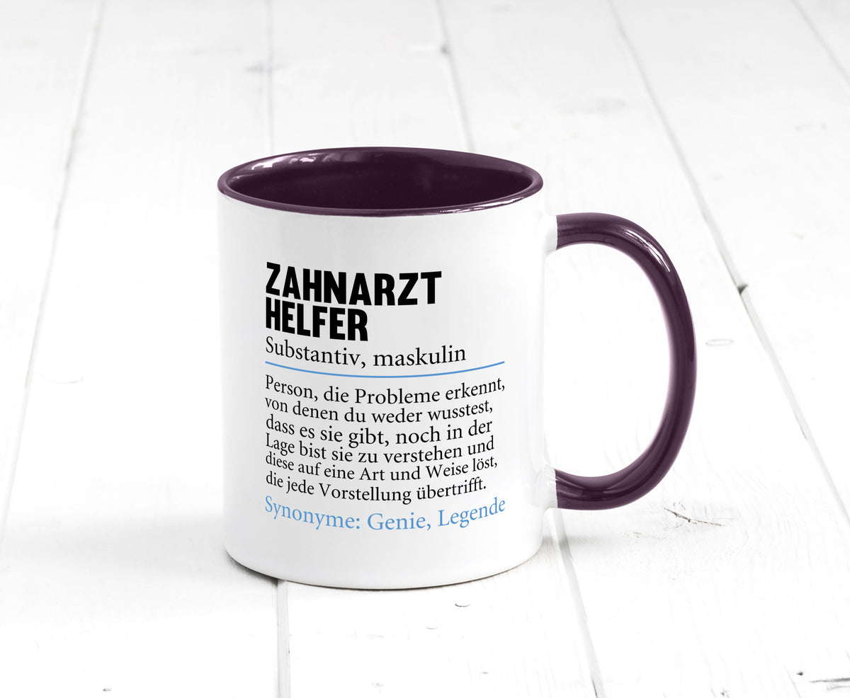 Zahnarzthelfer | Spruch Humor Zahnmedizin Geschenkidee Tasse