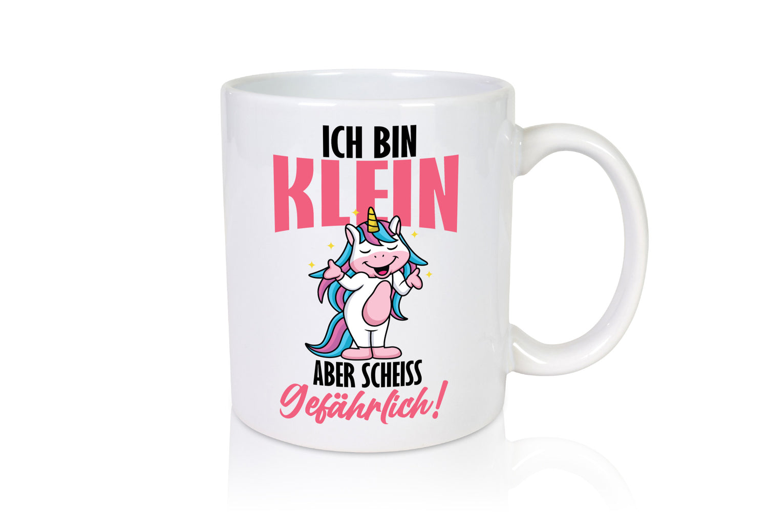 Ich bin klein und gefährlich lustig Humor Geschenkidee Geschenk Tasse