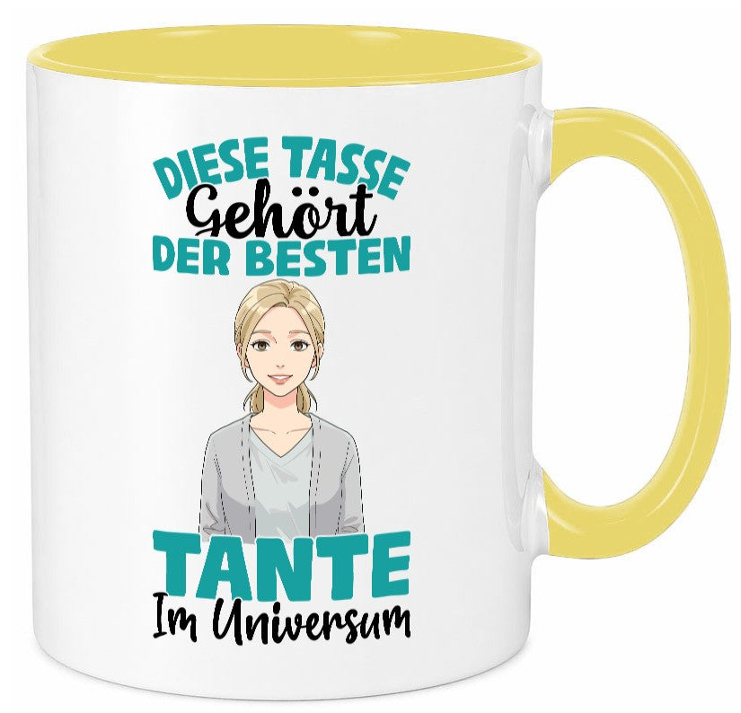 Im Universum: Tante | Nichte Schwester Familie lustig Geschenkidee Geschenk Tasse