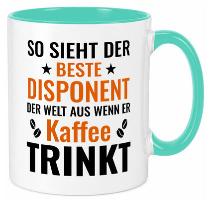 Kaffee trinkt: Disponent | Zuteiler Humor Geschenkidee Tasse