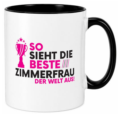 Die Weltbeste Zimmerfrau| Holzbau | Handwerkerin lustig Humor Geschenkidee Tasse