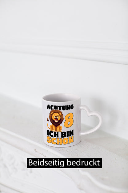 8. Geburtstag | 8 Jahre Löwe Geschenk Geschenkidee lustiger Spruch Tasse