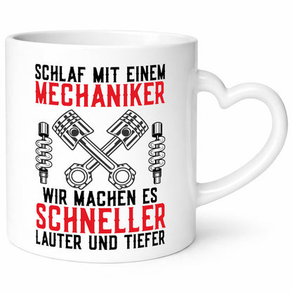 Schlafe mit Mechaniker | Laut und Tief Werkzeug Motor Humor Geschenkidee Tasse