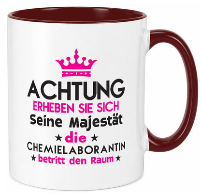 Seine Majestät Chemielaborantin | Laborantin Chemie Humor Geschenkidee Tasse