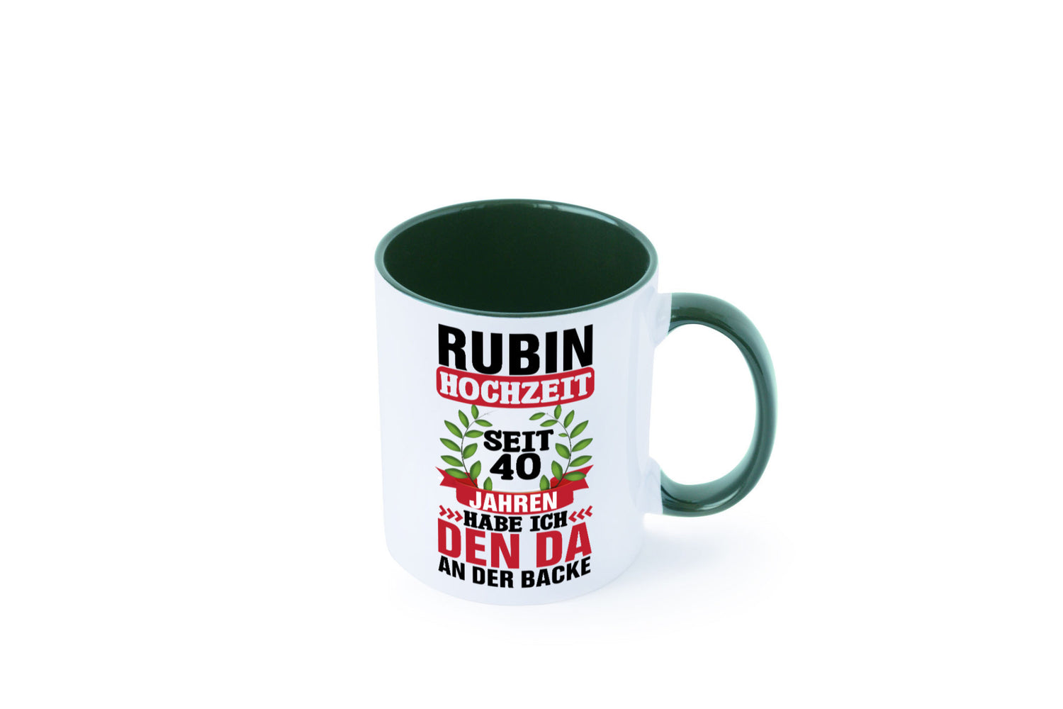 Rubin Hochzeit | 40 Jahre Verheiratet Humor Geschenkidee Tasse