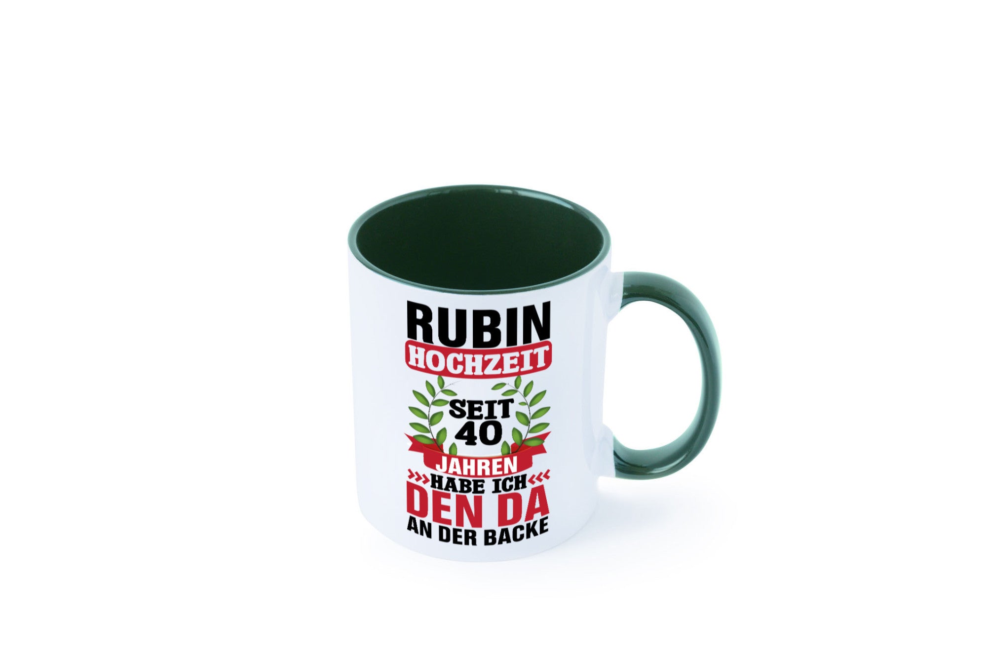 Rubin Hochzeit | 40 Jahre Verheiratet Humor Geschenkidee Tasse