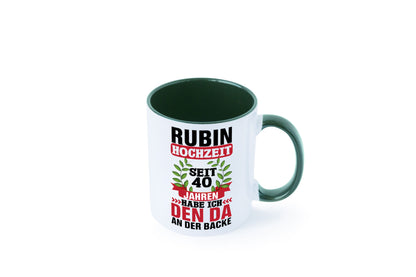 Rubin Hochzeit | 40 Jahre Verheiratet Humor Geschenkidee Tasse
