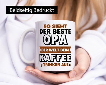 Der beste Opa Welt | Spruchtasse Großvater Humor lustiger Spruch Geschenk