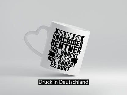 Ein knackiger Rentner | Ruhestand Ruhegenuss lustig Jubiläum Geschenk Tasse