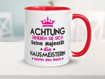 Seine Majestät Hausmeisterin | Hauswart Humor Geschenkidee Tasse