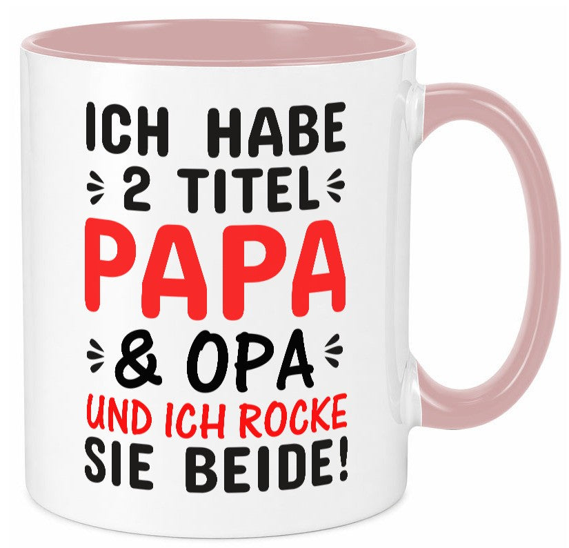 Papa und Opa | Männer Tasse Rocker Humor Geschenkidee Familie