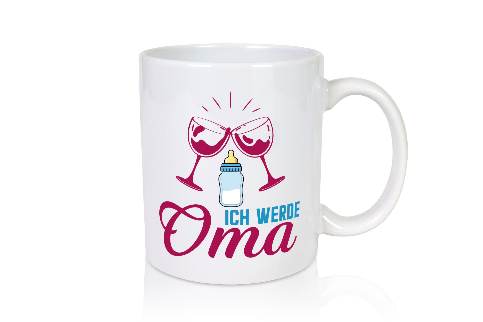Ich werde Oma | Ankündigung Schwangerschaft Geschenkidee Familie Humor Tasse