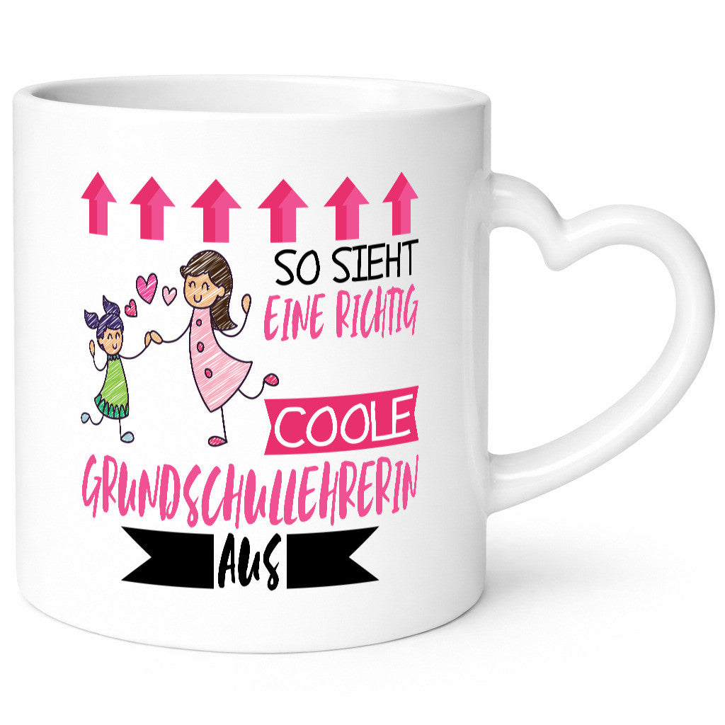 So sieht eine richtig coole Grundschullehrerin aus | Schule Geschenk Humor