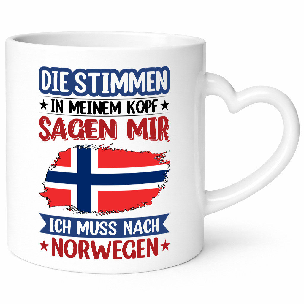 Norwegen | Urlaub Stimmen in meinem Kopf Traumland v2 lustig Humor Geschenkidee