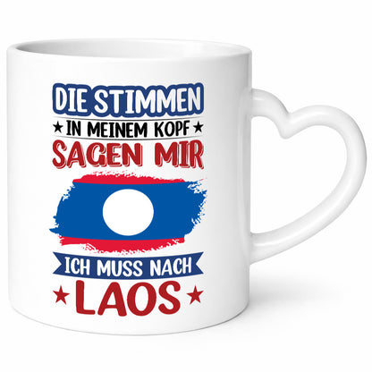 Laos | Urlaub Stimmen in meinem Kopf Traumland lustig Humor Geschenkidee