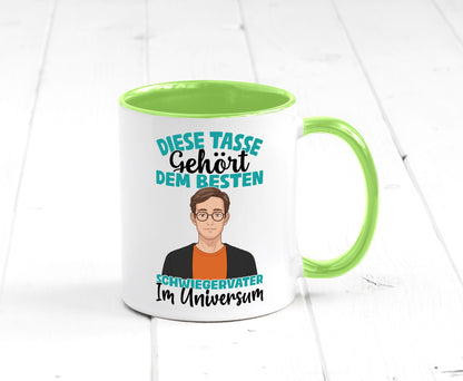 Im Universum: Schwiegervater |Schwiegersohn | Beziehung Geschenkidee Familie Tasse
