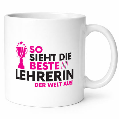 Die Weltbeste Lehrerin | Schule Beruf Schüler lustig Arbeit Kollegen Büro