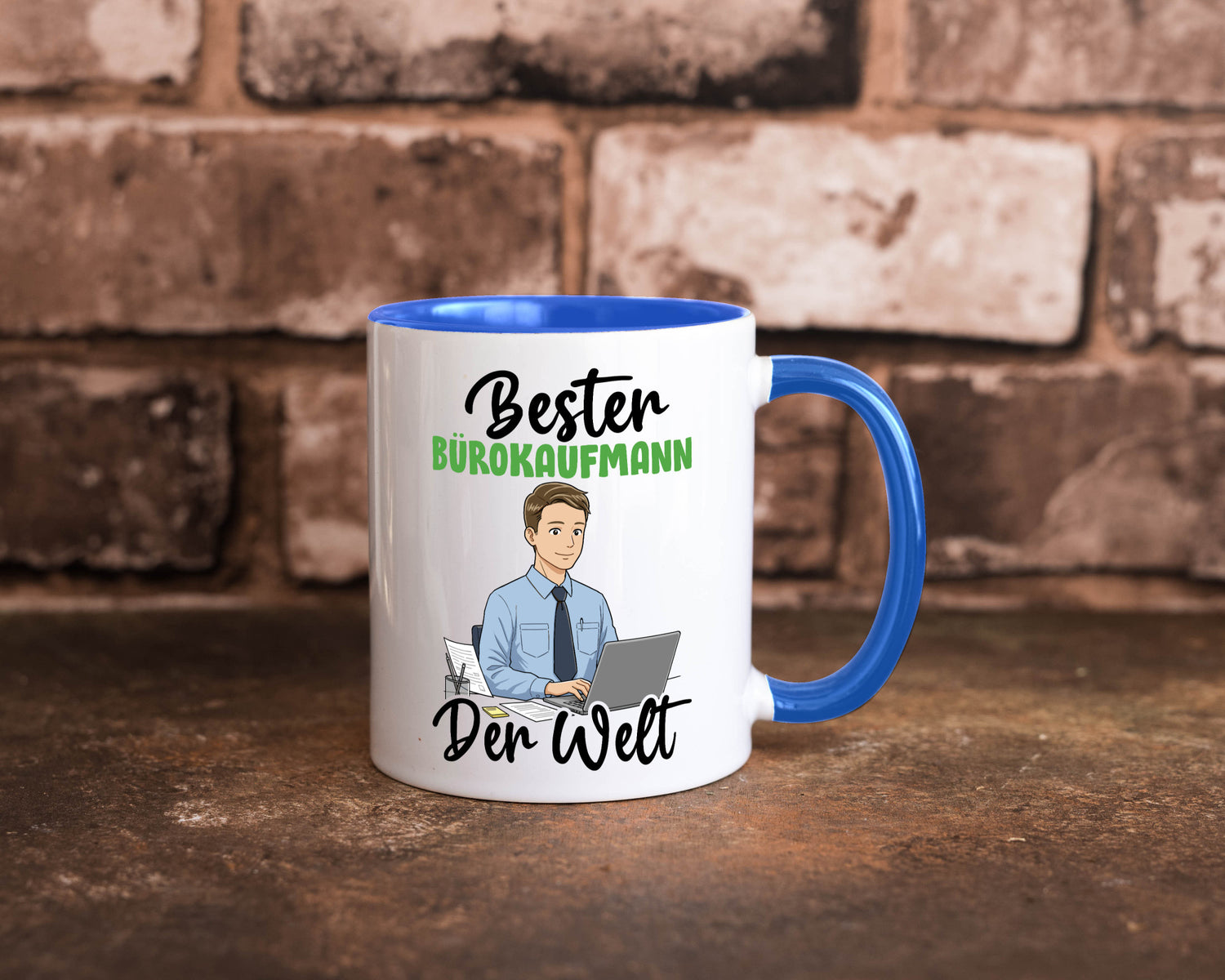 Bester Bürokaufmann | Kaufmann v2 lustig Arbeit Kollegen Büro Geschenk Tasse