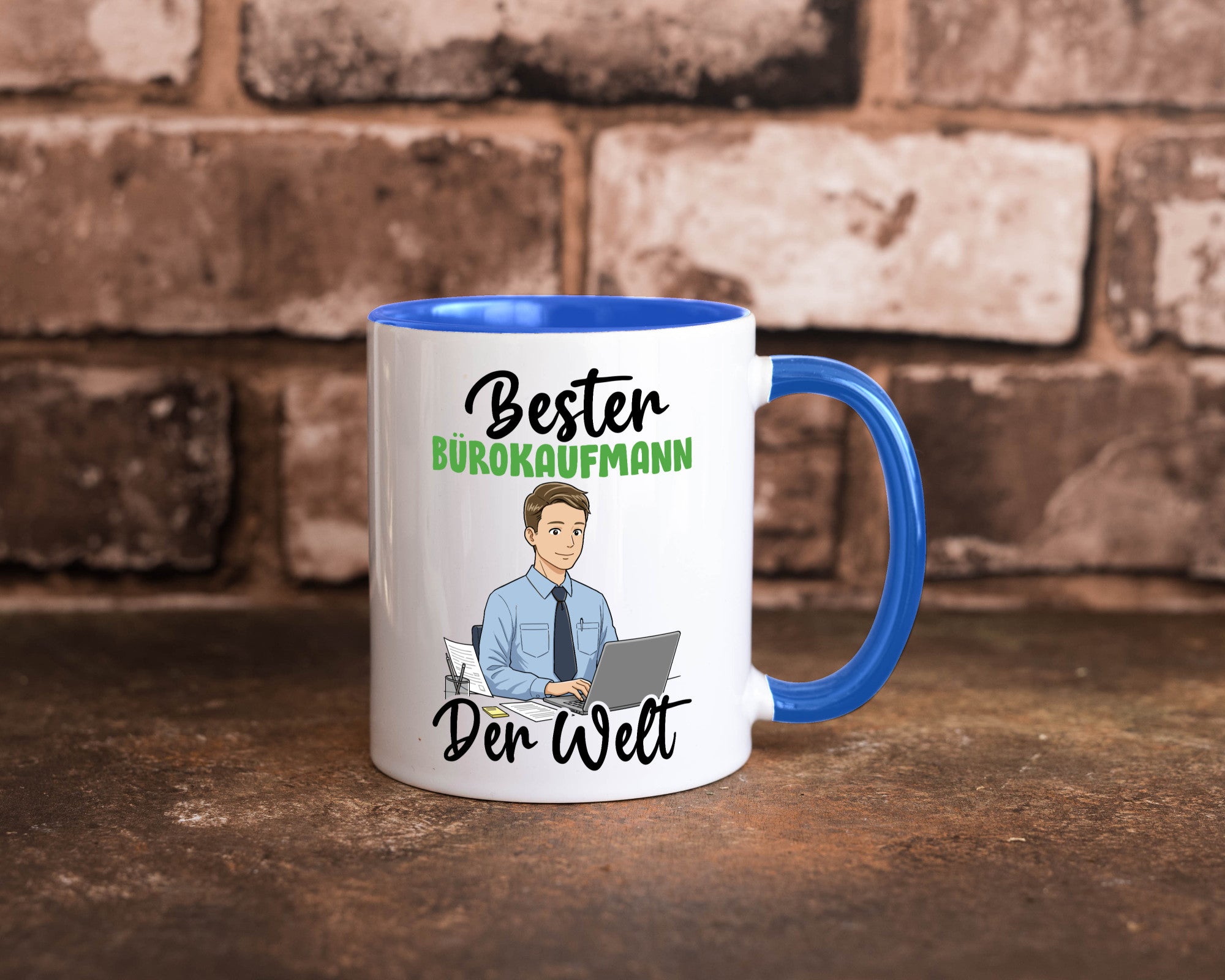 Bester Bürokaufmann | Kaufmann v2 lustig Arbeit Kollegen Büro Geschenk Tasse