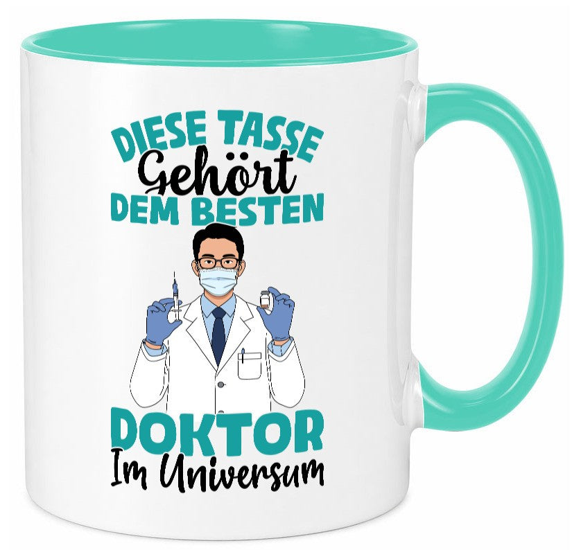 Im Universum: Doktor | Doktorand Doktortitel Geschenk Humor Geschenkidee Tasse