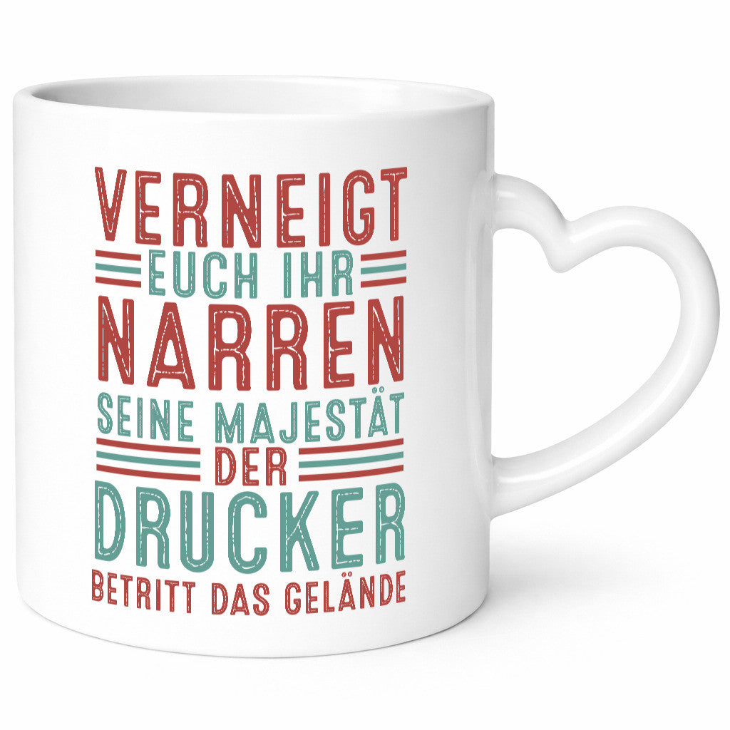 Verneigt euch: Drucker | Druckerei Print Medien v2 Geschenkidee Humor Tasse