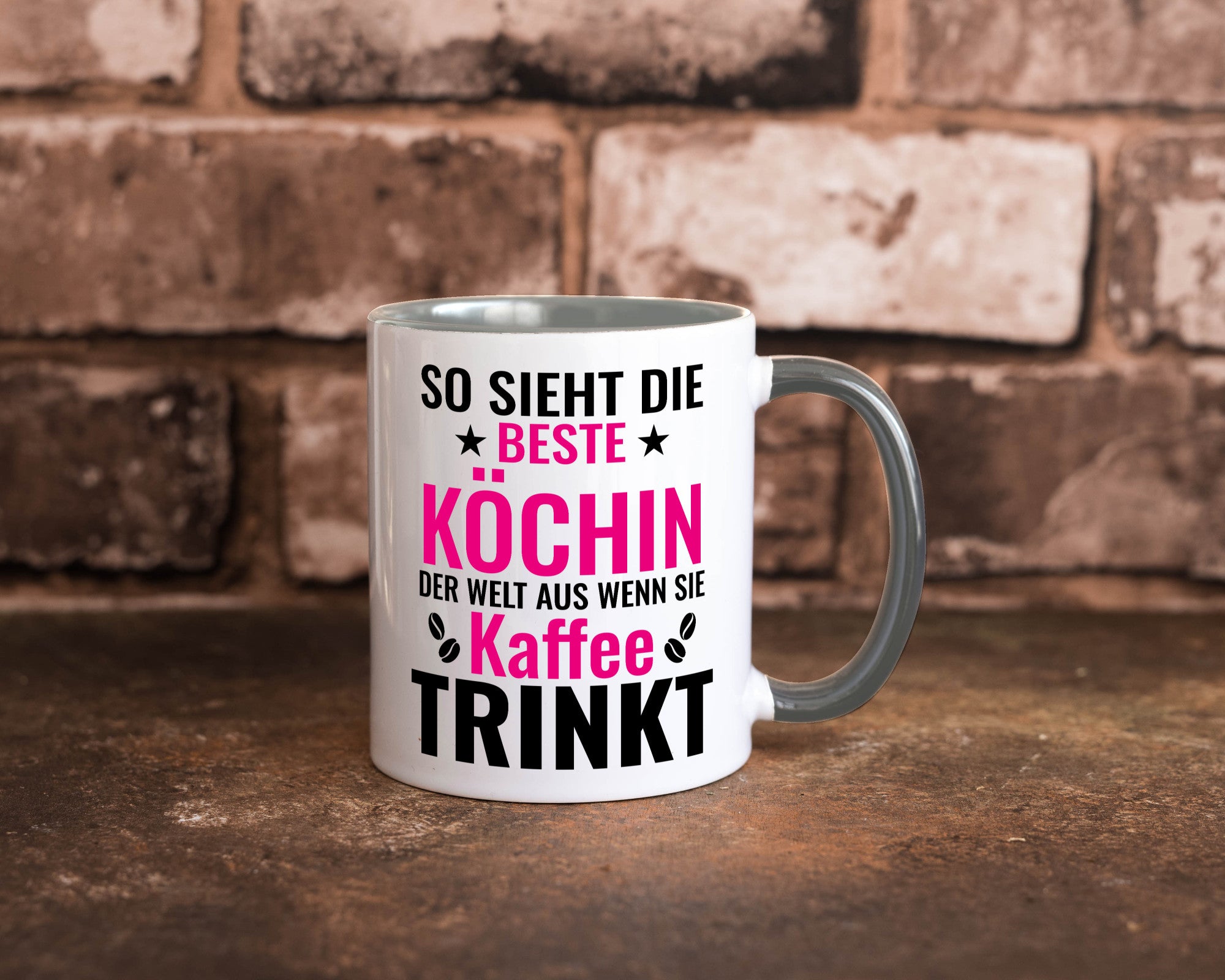 Kaffee trinkt: Köchin | Chefköchin Chefkoch Humor Arbeit Kollegen Büro