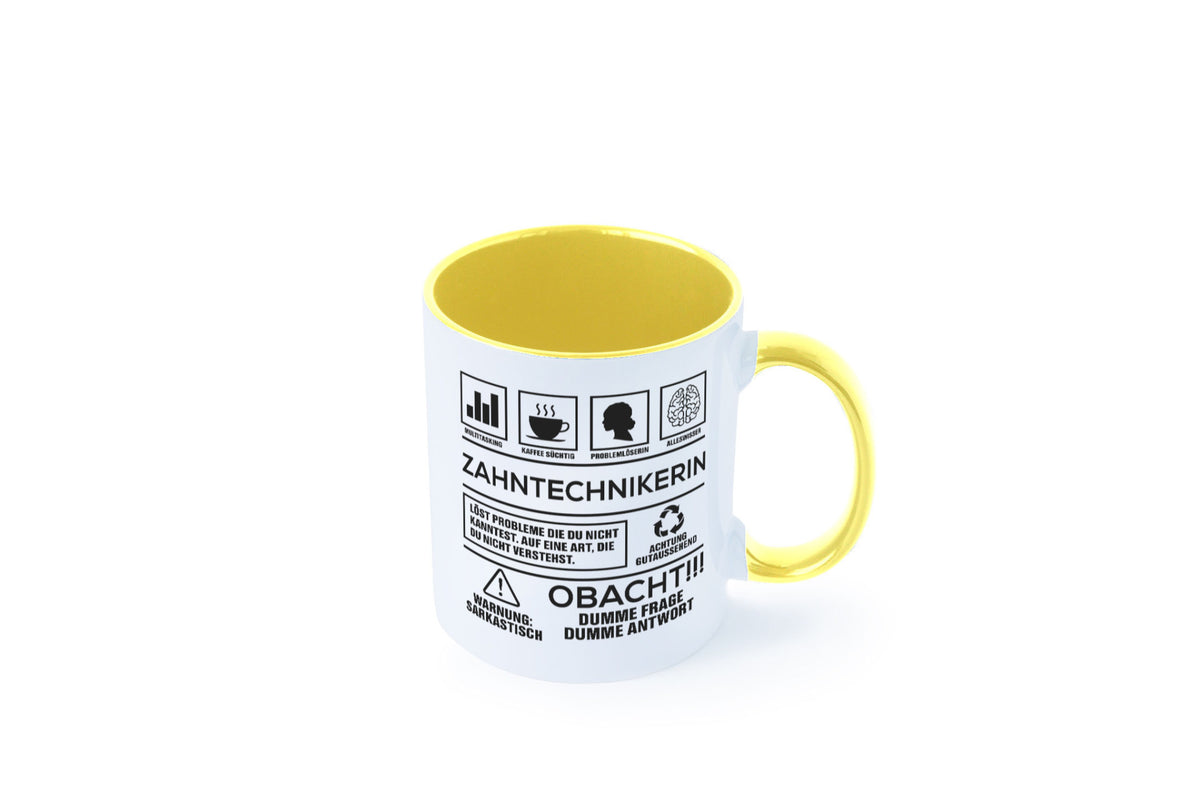 Achtung Probleme Zahntechnikerin | Zahnmedizin Humor Geschenkidee Tasse