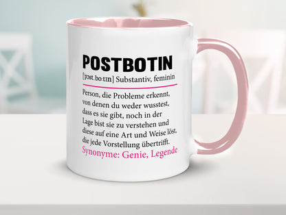 Postbotin | Beruf Post lustiger Spruch Briefträger v2 Humor Arbeit Kollegen