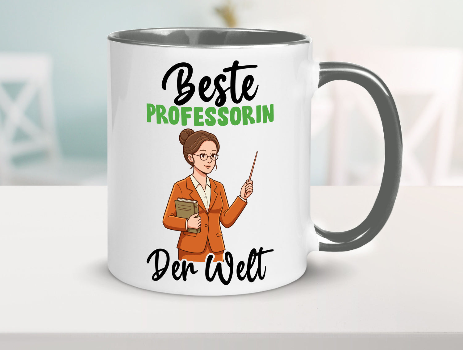 Beste Professorin | Uni Universität v2 Humor Geschenkidee Tasse