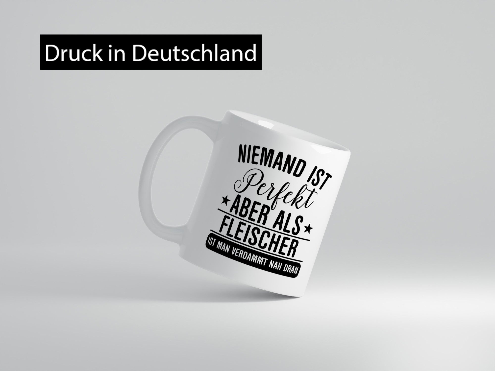 Verdammt nah dran: Fleischer | Schlachterei lustig Humor Geschenkidee Geschenk