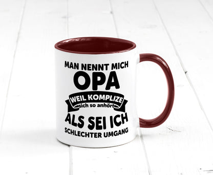 Nenn mich Opa, Komplize schlechter Umgang | Opa Witz Geschenk Familie