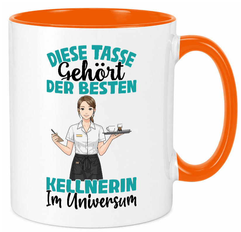 Im Universum: Kellnerin | Beruf kellnern Bedienung Geschenkidee Arbeit Kollegen