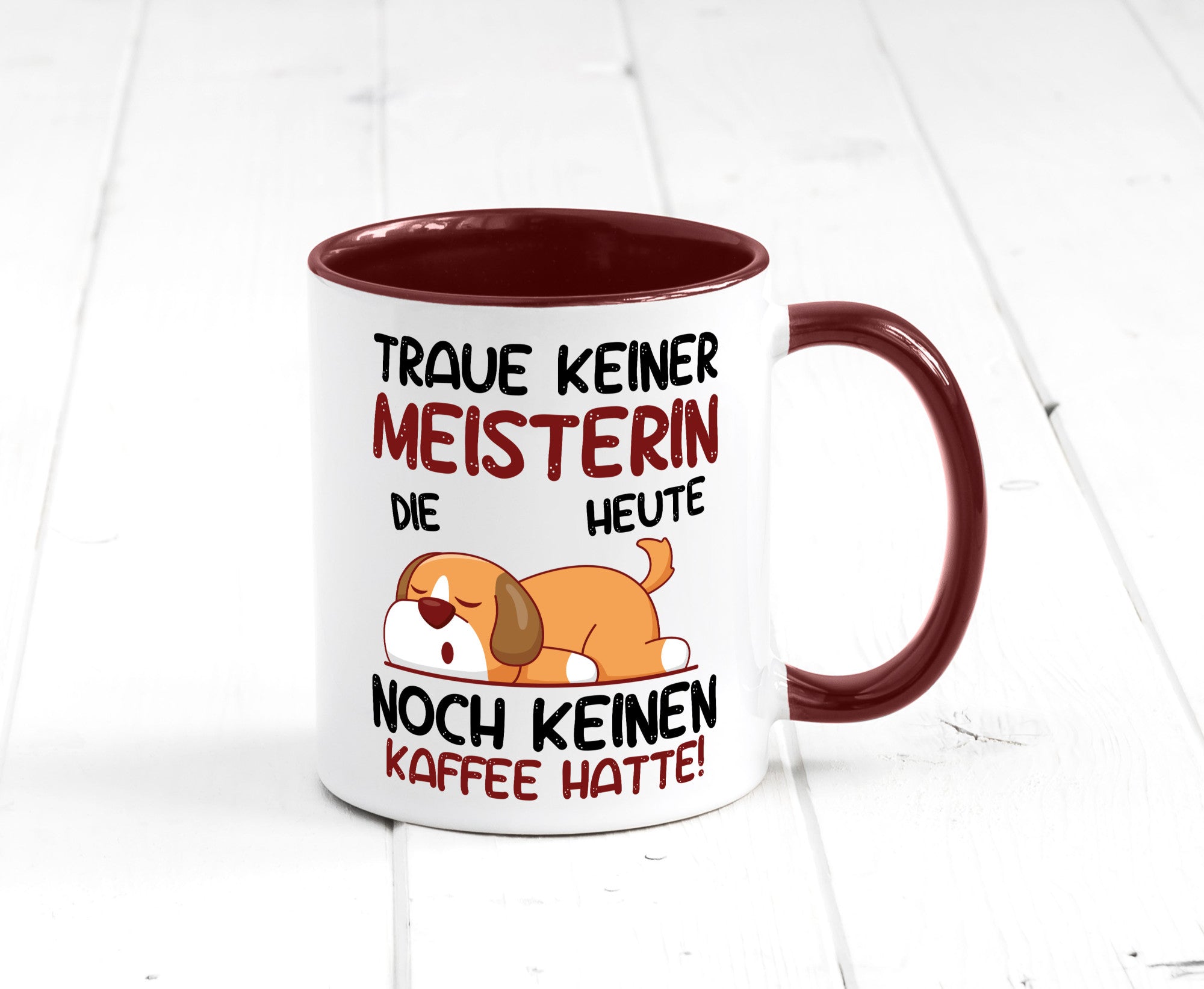 Traue keiner Meisterin | Meisterbrief Geschenkidee Humor Tasse
