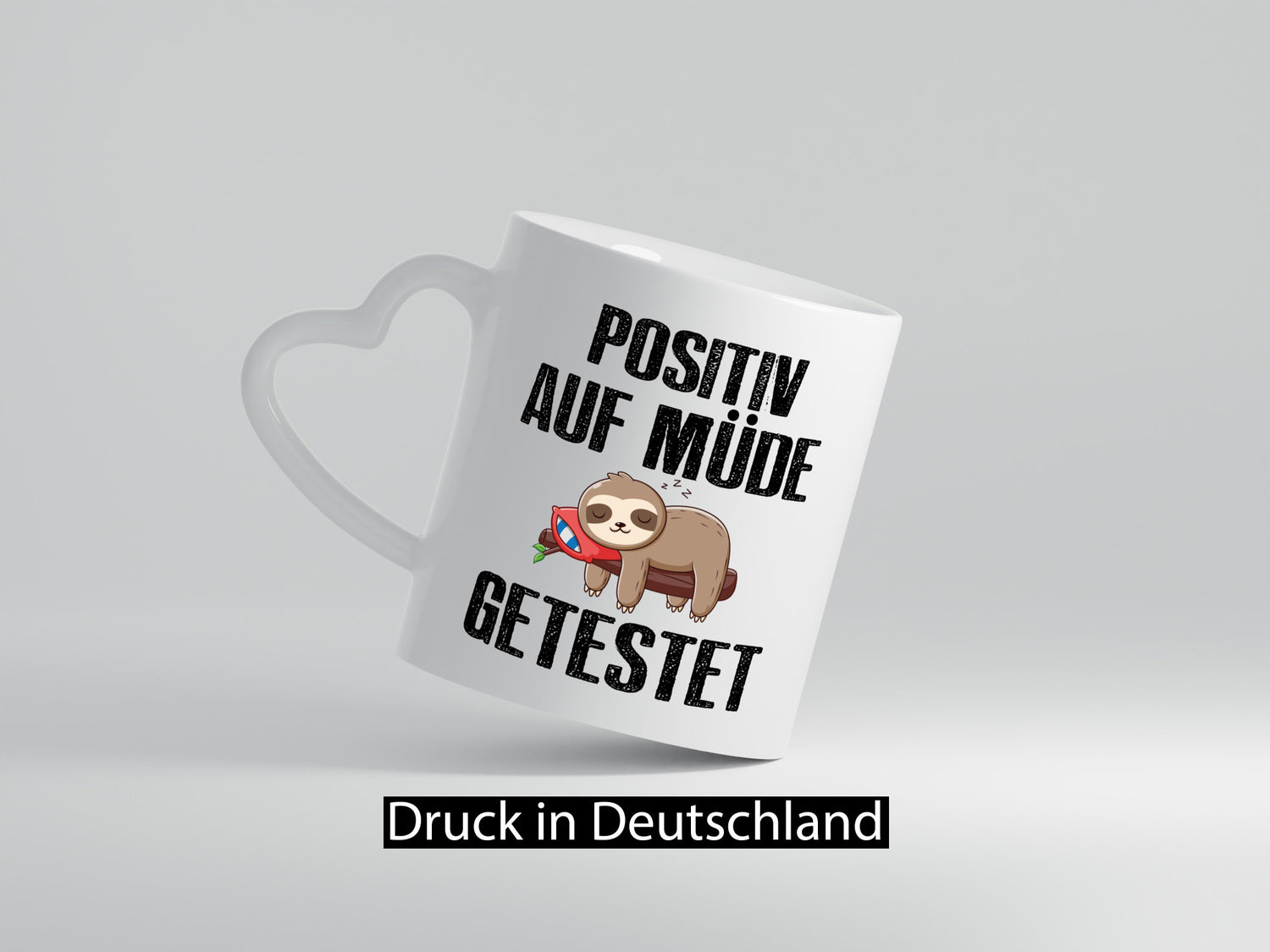 Auf müde getestet | Spruchtasse Faultier Morgenmuffel Geschenk Tierliebhaber